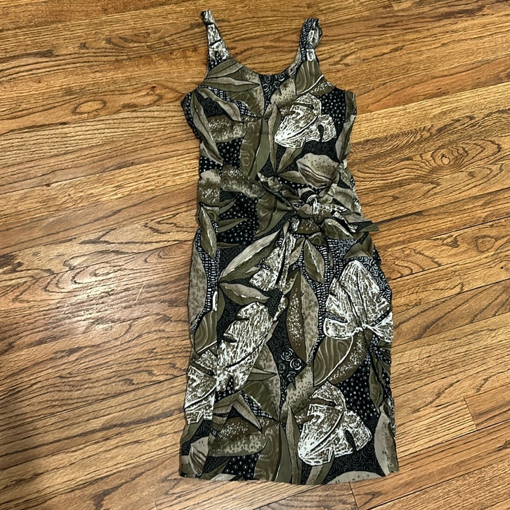 All that Jazz Olive and Black Mini Dress